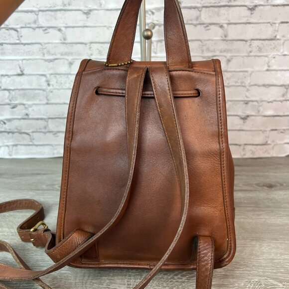 Coach 9960 Backpack Brown Leather Turnlock Vintage Daypack - Picture 4 of 11